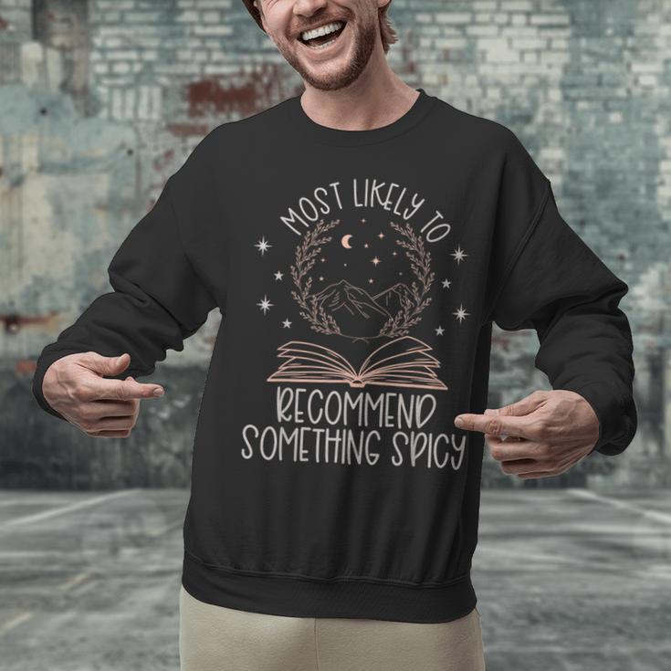 Book Club Shirts For Women Most Likely To Spicy Books Unisex Sweatshirt Book Club Shirts For Women Most Likely To Spicy Books Unisex Sweatshirt