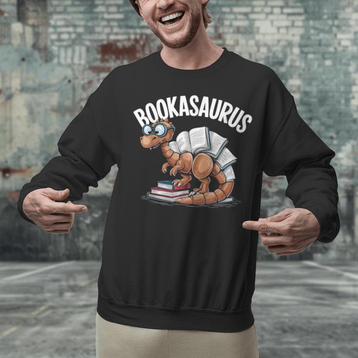 Book Dinosaur T-Rex Bookworm Dino Book Reading Unisex Sweatshirt