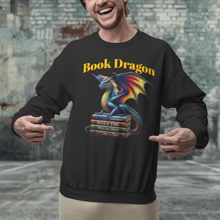 Book Dragon Mark Minson's Books Unisex Sweatshirt