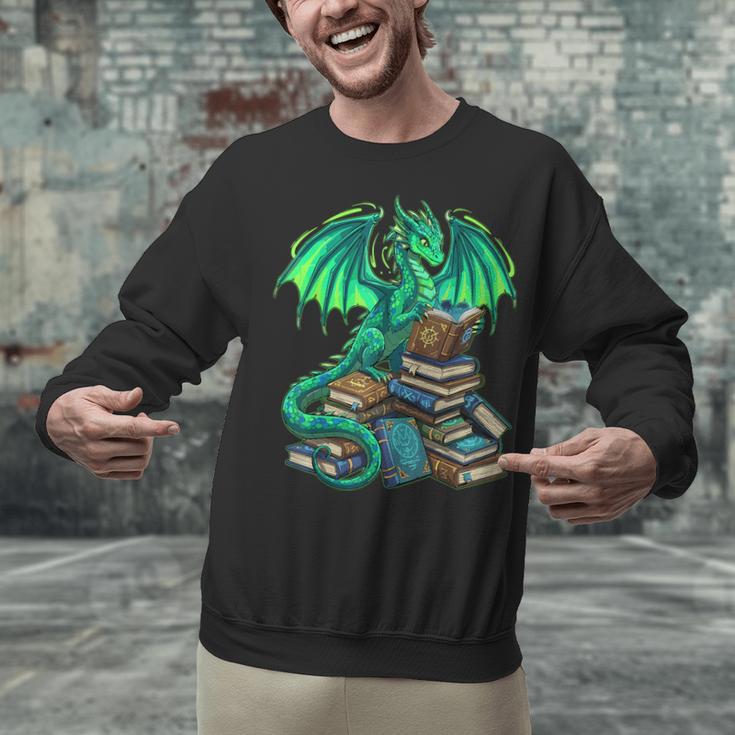 Book Dragon Reading Fantasy Unisex Sweatshirt Book Dragon Reading Fantasy Unisex Sweatshirt