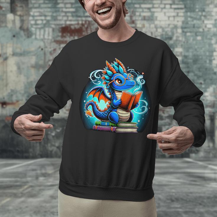Book Dragon Reading Lover Unisex Sweatshirt