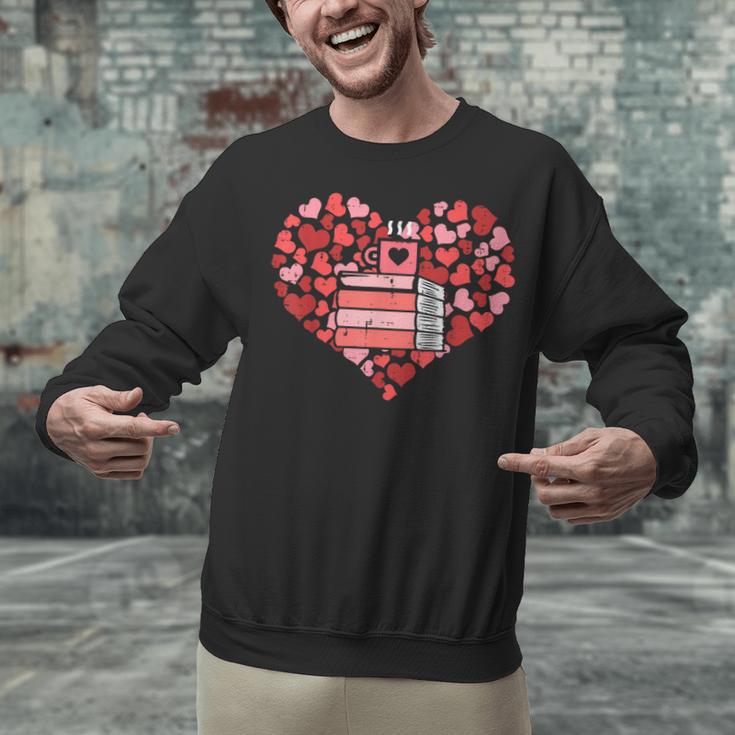 Book Heart Cute Read Book Reading Librarian Across America Unisex Sweatshirt