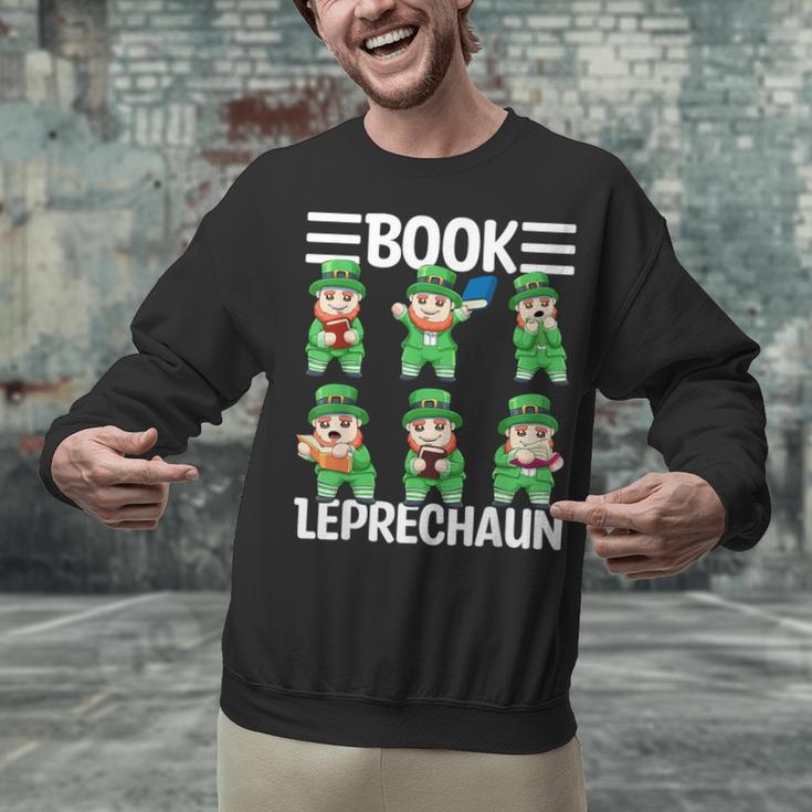 Book Leprechaun St Patrick's Day Library Librarian Reading Unisex Sweatshirt