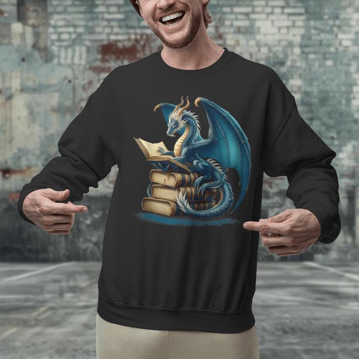 Book Lover Bookworm Reading Books Dragon Sci-Fi Character Unisex Sweatshirt Book Lover Bookworm Reading Books Dragon Sci-Fi Character Unisex Sweatshirt