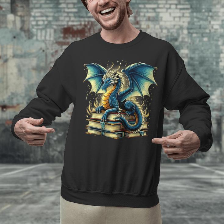 Book Lover Reading Fantasy Dragon Unisex Sweatshirt Book Lover Reading Fantasy Dragon Unisex Sweatshirt