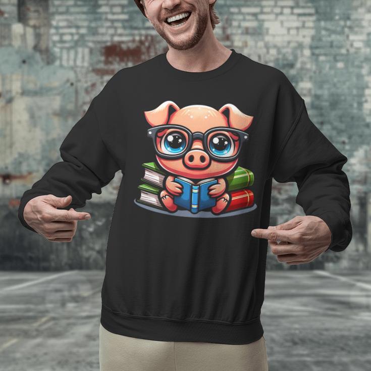 Book Lover Reading Pig Unisex Sweatshirt Book Lover Reading Pig Unisex Sweatshirt