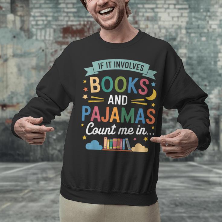 Book Lovers Reading Bedtime Cozy Pajama For Librarians Unisex Sweatshirt