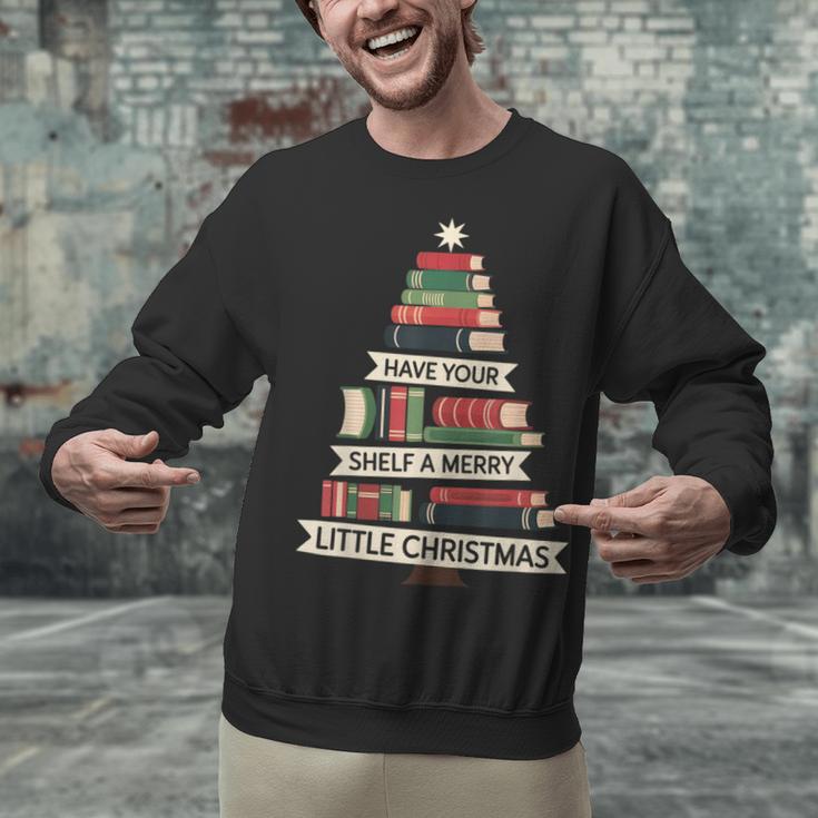 Book Merry Little Christmas Tree Holiday Unisex Sweatshirt