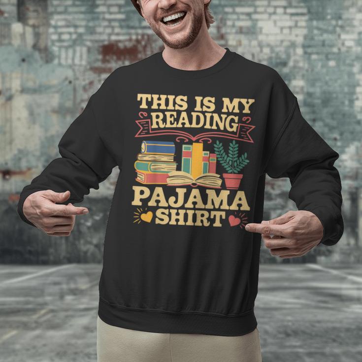 Book And Pajama This Is My Reading Pajama Bedtime Reading Unisex Sweatshirt