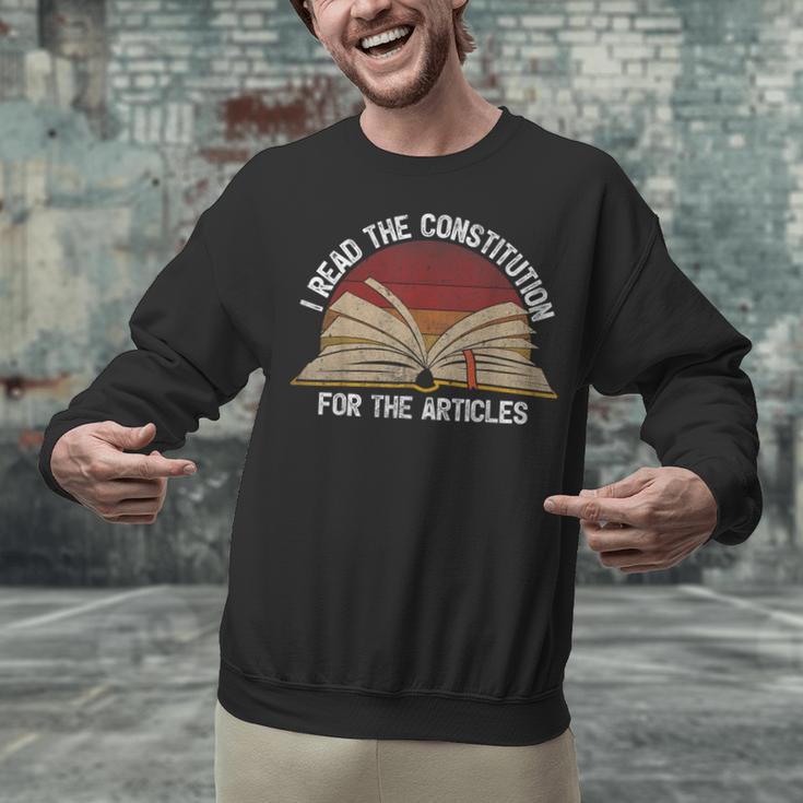 Book Vintage I Read The Constitution For The Articles Unisex Sweatshirt