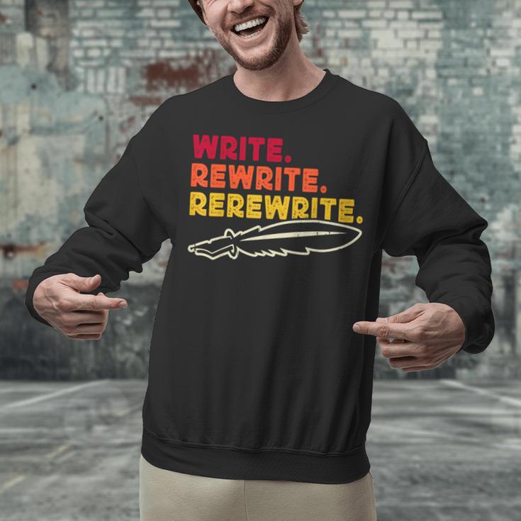Book Writer Quote Author Journalist Rewrite Novelist Unisex Sweatshirt Book Writer Quote Author Journalist Rewrite Novelist Unisex Sweatshirt