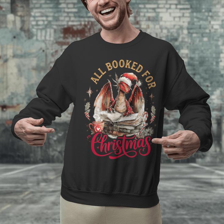All Booked For Christmas Dragon Unisex Sweatshirt