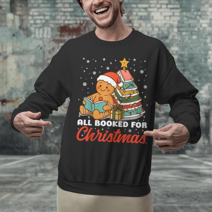 All Booked For Christmas Gingerbread Christmas Tree Book Kid Unisex Sweatshirt All Booked For Christmas Gingerbread Christmas Tree Book Kid Unisex Sweatshirt