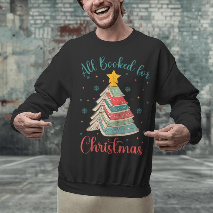 All Booked For Christmas Tree Book Bookish Christmas Unisex Sweatshirt All Booked For Christmas Tree Book Bookish Christmas Unisex Sweatshirt