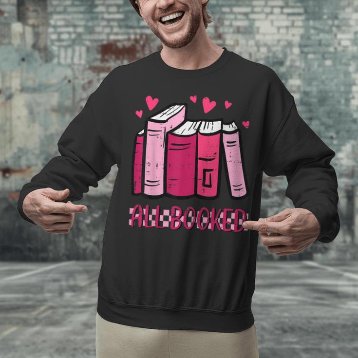 All Booked Read Book Reading Librarian Men Women Kids Unisex Sweatshirt