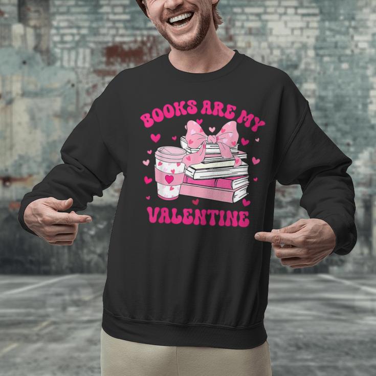 All Booked For Valentines Book Reading Coquette Bow Unisex Sweatshirt