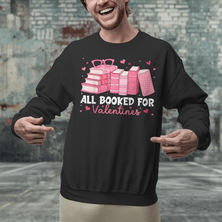 All Booked For Valentines Couple Bookworms Valentine’s Day Unisex Sweatshirt All Booked For Valentines Couple Bookworms Valentine’s Day Unisex Sweatshirt