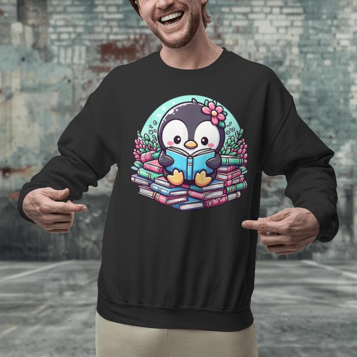 Bookish Penguin Heart A Readers Love Penguins Unisex Sweatshirt Bookish Penguin Heart A Readers Love Penguins Unisex Sweatshirt