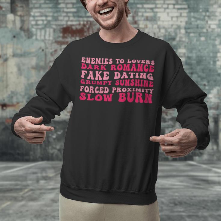 Bookish Romance Tropes Book Club Reader Spicy Book Lover Unisex Sweatshirt