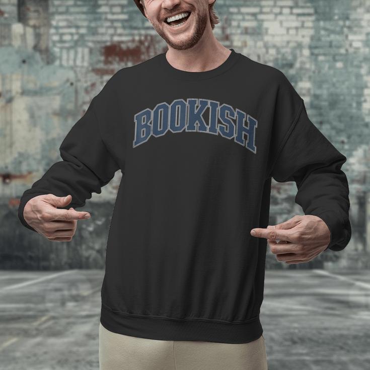 Bookish Vintage Varsity Style Book Lover Art Unisex Sweatshirt