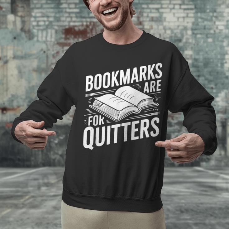 Bookmarks Quote Library Book Reader Unisex Sweatshirt