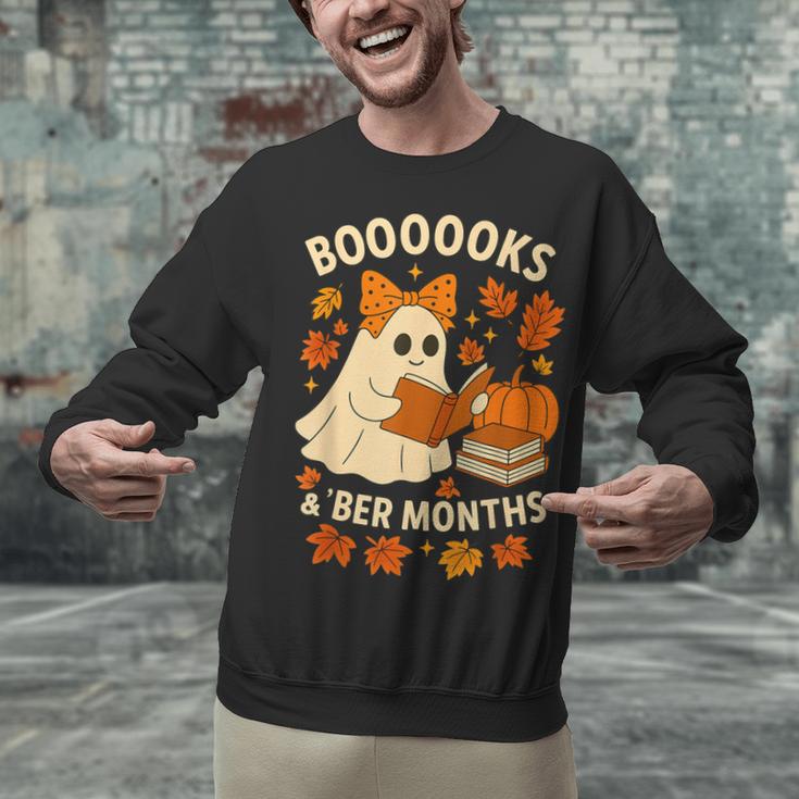 Books And BER Months Fall Librarian Reading Halloween Unisex Sweatshirt Books And BER Months Fall Librarian Reading Halloween Unisex Sweatshirt
