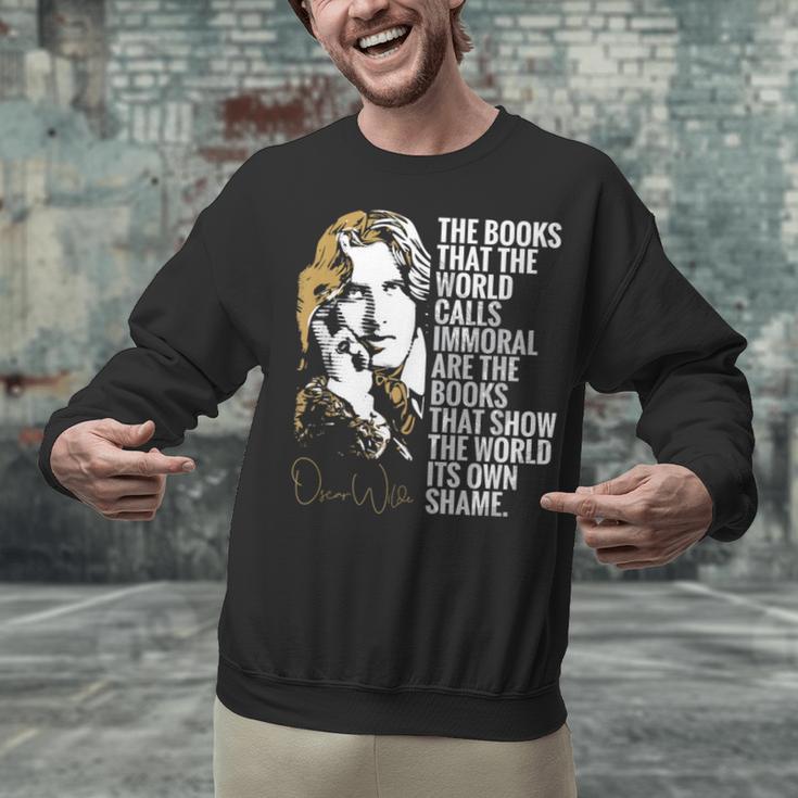 Books Called Immoral World's Shame Dorian Gray Oscar Wilde Unisex Sweatshirt
