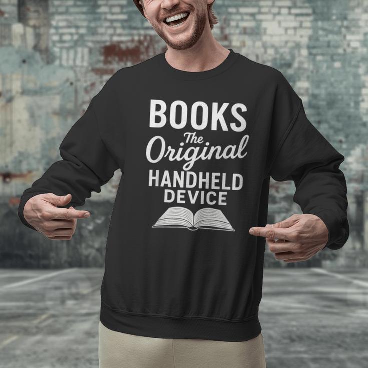 Books The Original Handheld Device – Reading Unisex Sweatshirt Books The Original Handheld Device – Reading Unisex Sweatshirt