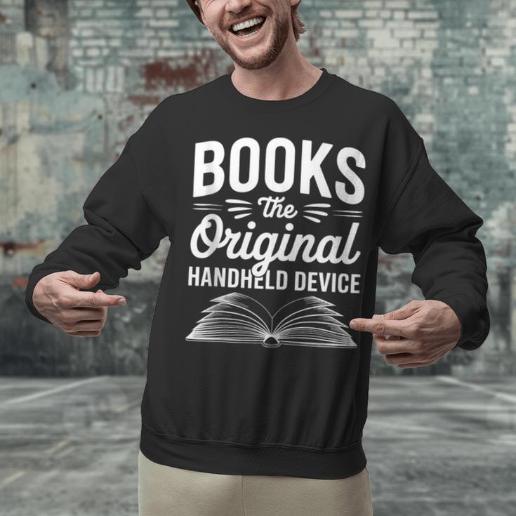 Books The Original Handheld Device Book Reading Unisex Sweatshirt