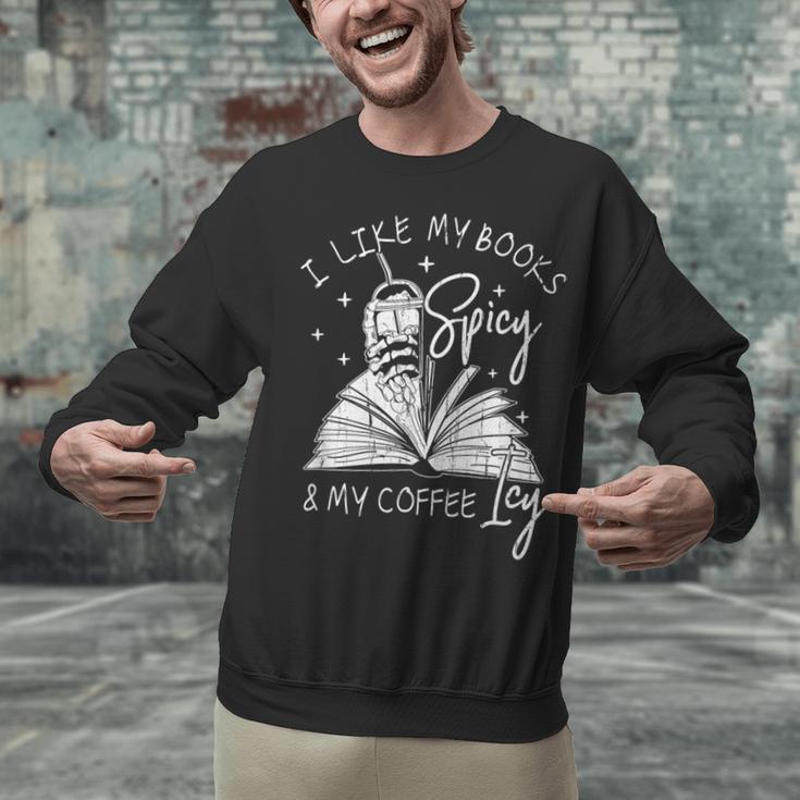I Like My Books Spicy And My Coffee ICY Unisex Sweatshirt I Like My Books Spicy And My Coffee ICY Unisex Sweatshirt