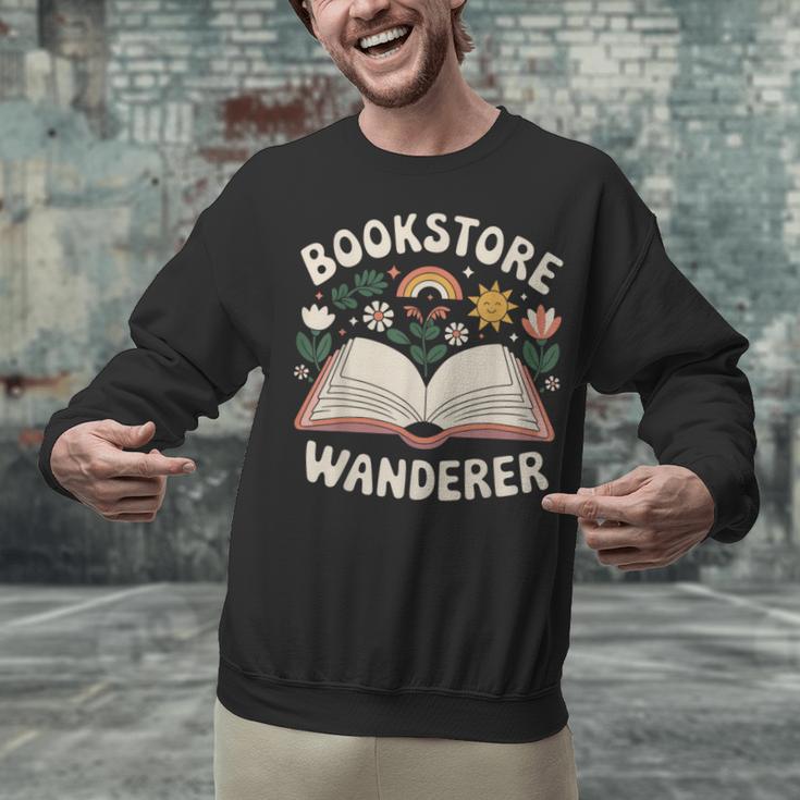 Bookstore Wanderers Retro Women Book Lovers Unisex Sweatshirt
