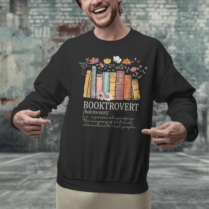 Booktrovert Cozy Book Lover Book Nerd Literary Humor Unisex Sweatshirt