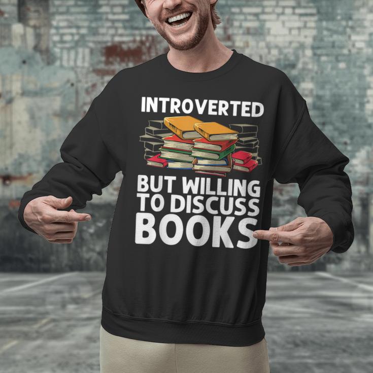 Bookworm Art For Men Women Book Reading Lover Bookish Unisex Sweatshirt