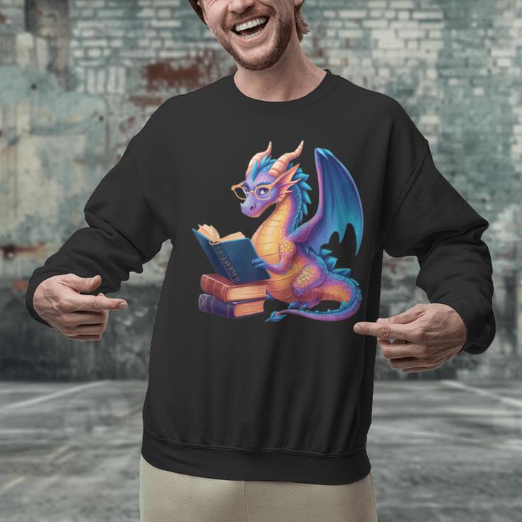 Bookworm Book Lover Women Girls Dragon Reading Unisex Sweatshirt Bookworm Book Lover Women Girls Dragon Reading Unisex Sweatshirt