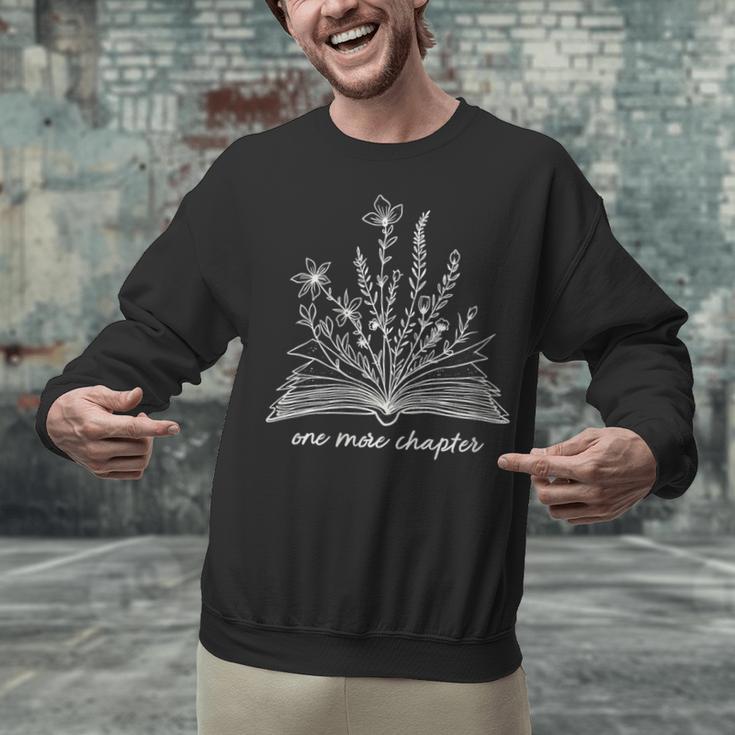 Bookworm One More Chapter Cozy Reader Minimalist Book Lover Unisex Sweatshirt