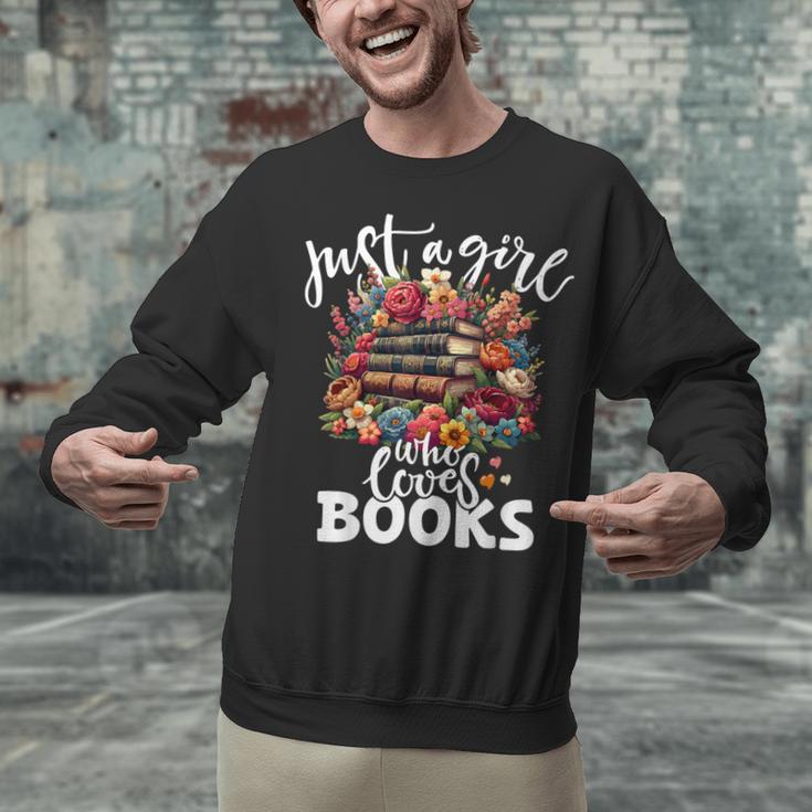 Bookworm For Women Just A Girl Who Loves Books Unisex Sweatshirt Bookworm For Women Just A Girl Who Loves Books Unisex Sweatshirt
