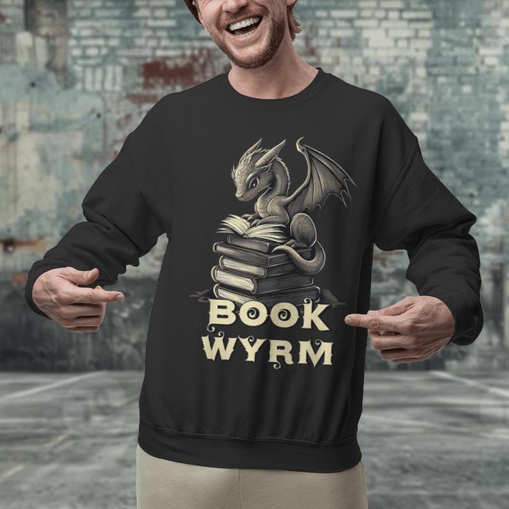 Bookwyrm Dragon Fantasy Bookish Fairytale Book Lover Unisex Sweatshirt Bookwyrm Dragon Fantasy Bookish Fairytale Book Lover Unisex Sweatshirt