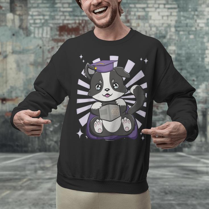 Border Collie Dog Lover Cute Anime School Graduation Men Women Kids Unisex Sweatshirt