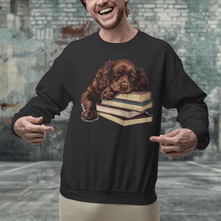 Boykin Spaniel Books Dog Breed Graphic Unisex Sweatshirt
