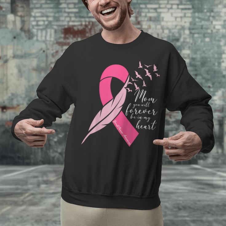 Breast Cancer Awareness In Memory Of Mom Butterfly Pink Unisex Sweatshirt Breast Cancer Awareness In Memory Of Mom Butterfly Pink Unisex Sweatshirt