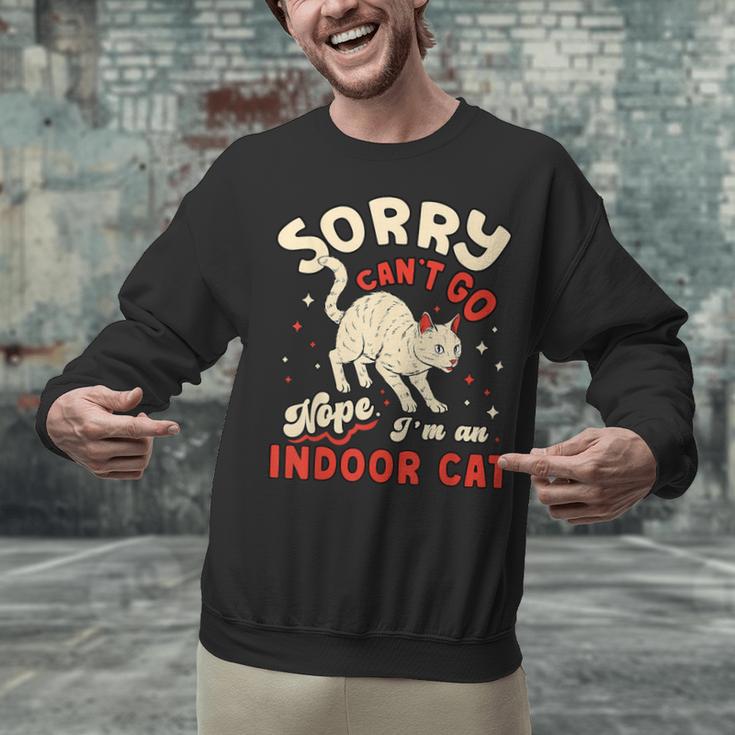 Cat Lover Sorry Cant Go Im An Indoor Introvert Cat Mom Unisex Sweatshirt Cat Lover Sorry Cant Go Im An Indoor Introvert Cat Mom Unisex Sweatshirt