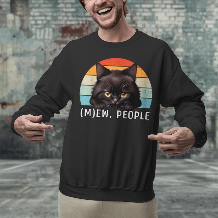 Cat Pun Introvert Anti Social Ew People Kitty Unisex Sweatshirt Cat Pun Introvert Anti Social Ew People Kitty Unisex Sweatshirt