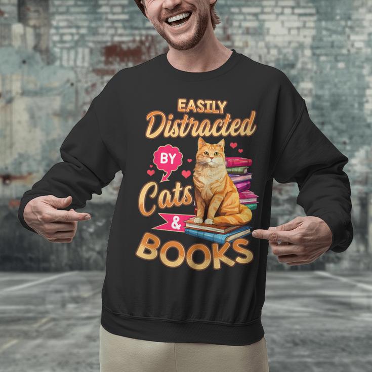 Cat Shirts For Women Book Lover Shirt Cats And Books Unisex Sweatshirt Cat Shirts For Women Book Lover Shirt Cats And Books Unisex Sweatshirt