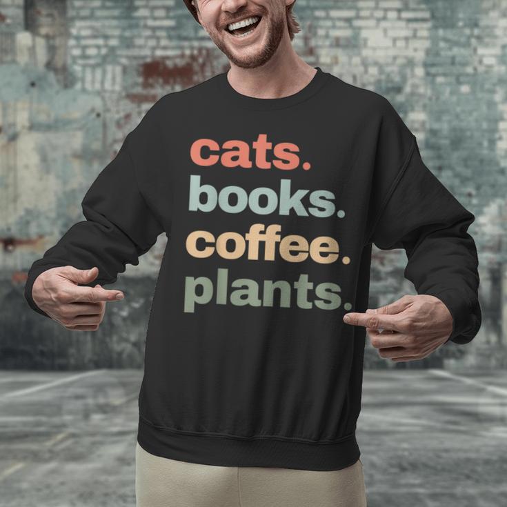 Cats Books Coffee Plants Gardening Mama Mom Mothers Unisex Sweatshirt Cats Books Coffee Plants Gardening Mama Mom Mothers Unisex Sweatshirt