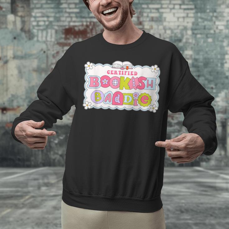 Certified Bookish Baddie Cute Book Lover Unisex Sweatshirt