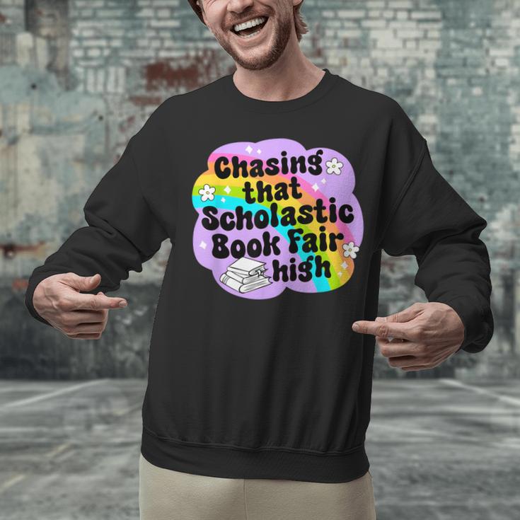 Chasing That Scholastic Book Fair High Book Lovers Unisex Sweatshirt