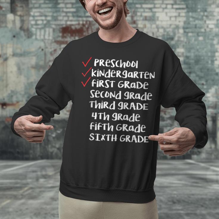 Check Mark End Of Year 1st Grade Shirt-1st Grade Graduation Unisex Sweatshirt