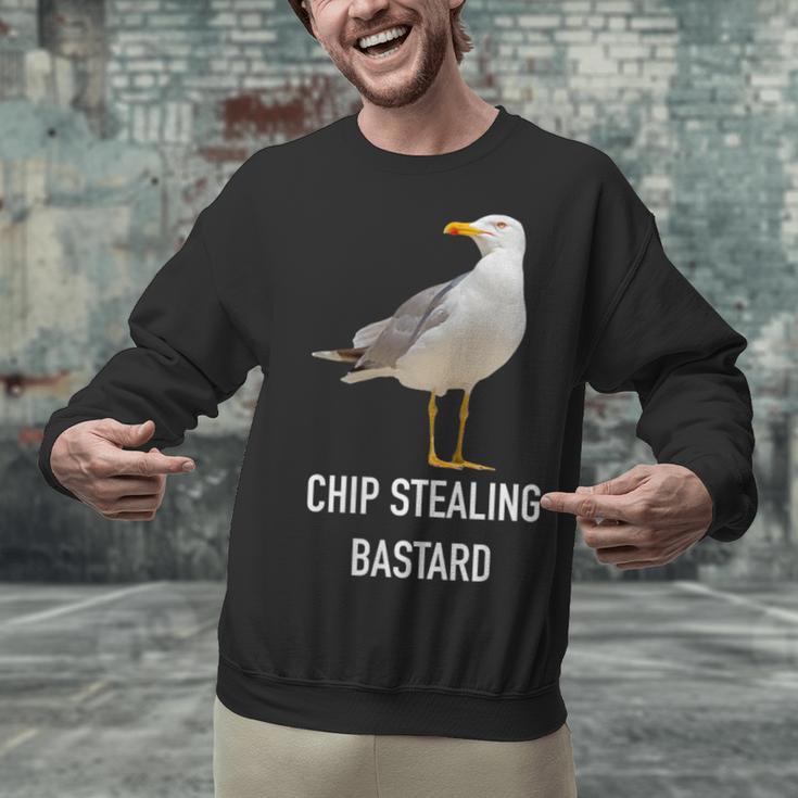 Chip Stealing Seagull Men Women Seaside Holiday Memory Unisex Sweatshirt Chip Stealing Seagull Men Women Seaside Holiday Memory Unisex Sweatshirt