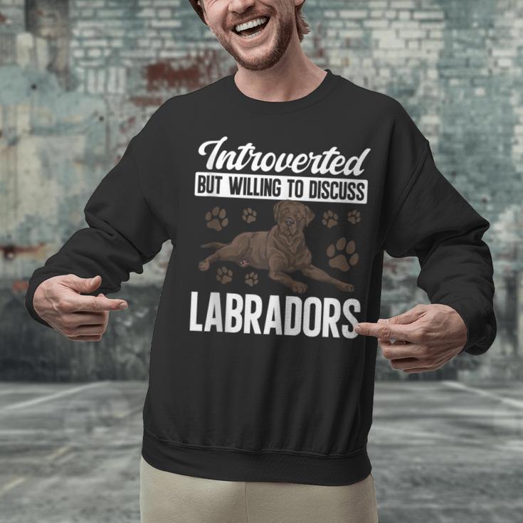 Chocolate Lab Dog Introvert Chocolate Labrador Retriever Unisex Sweatshirt Chocolate Lab Dog Introvert Chocolate Labrador Retriever Unisex Sweatshirt