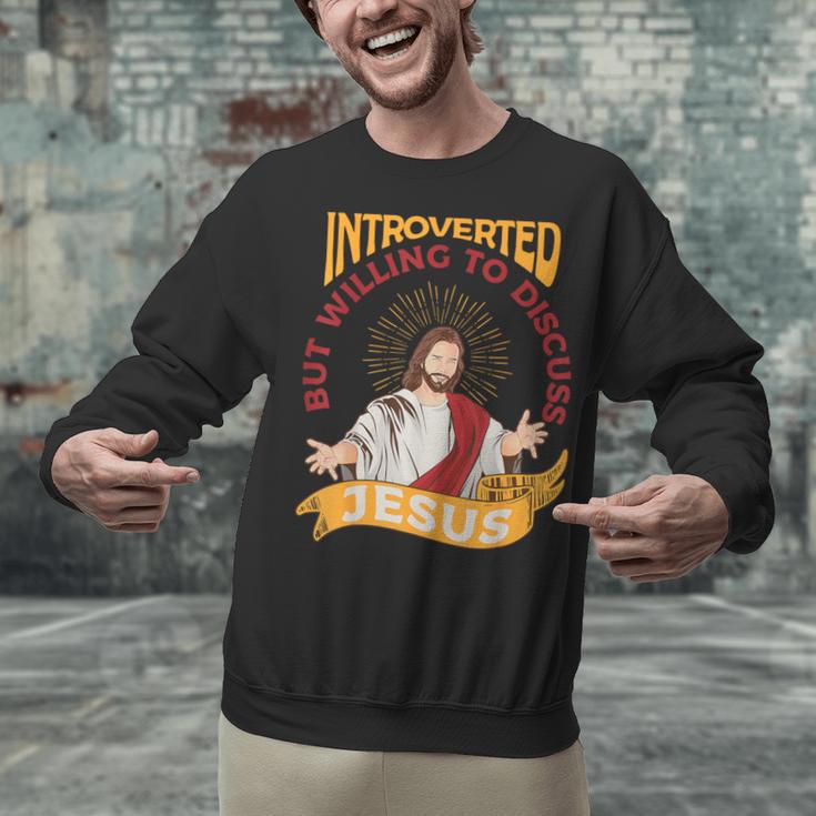 Christian Jesus Religious Sayings Catholic Introvert Unisex Sweatshirt Christian Jesus Religious Sayings Catholic Introvert Unisex Sweatshirt
